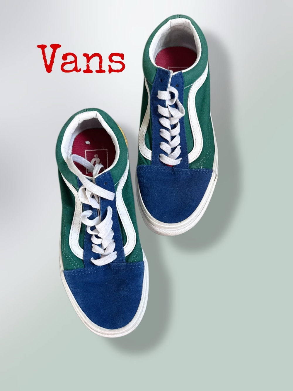 VANS
Green & Blue Low-Top Suede Canvas Sneakers - Men's Casual